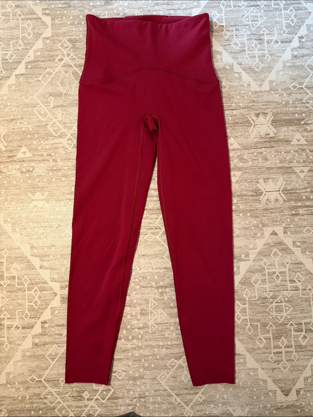 Spanx High-Waist Booty Boost Leggings in Burgundy